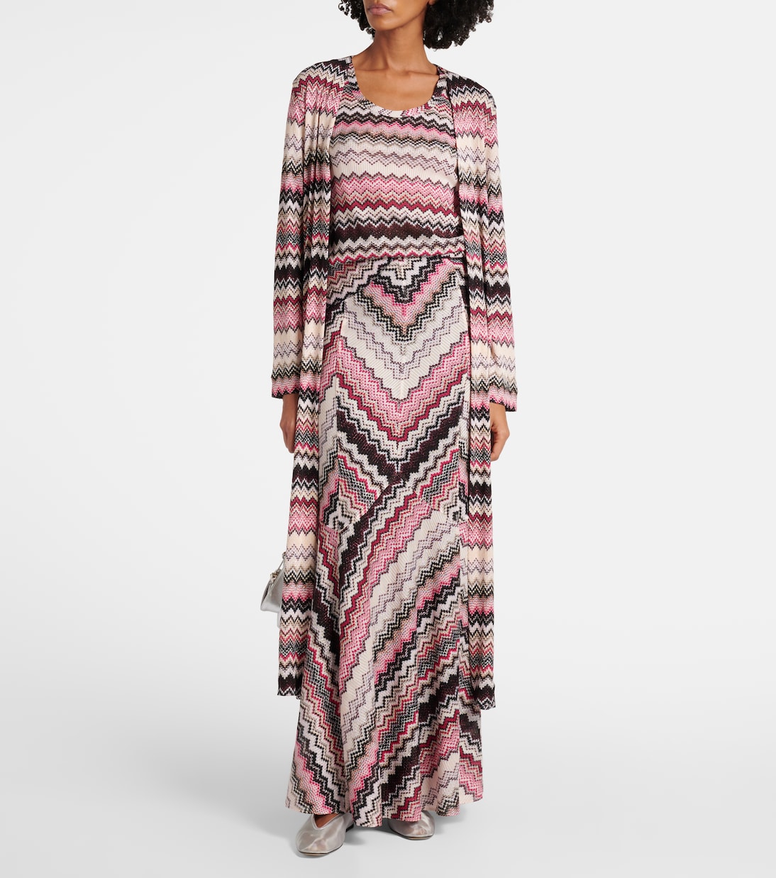 Cárdigan de lamé en zigzag | Missoni