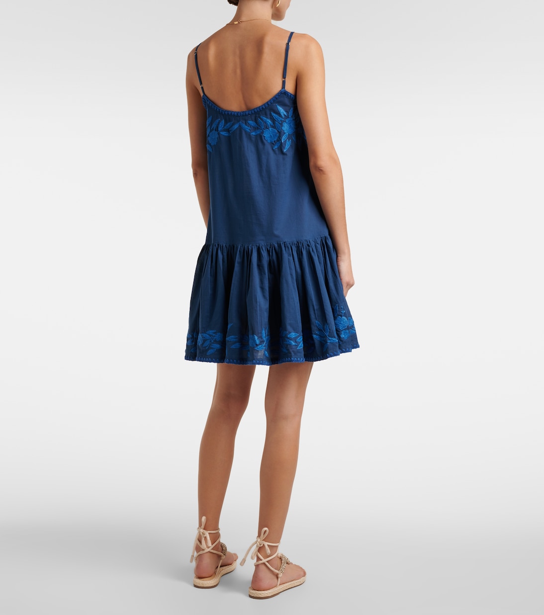 Abito corto in chambray di cotone | Juliet Dunn