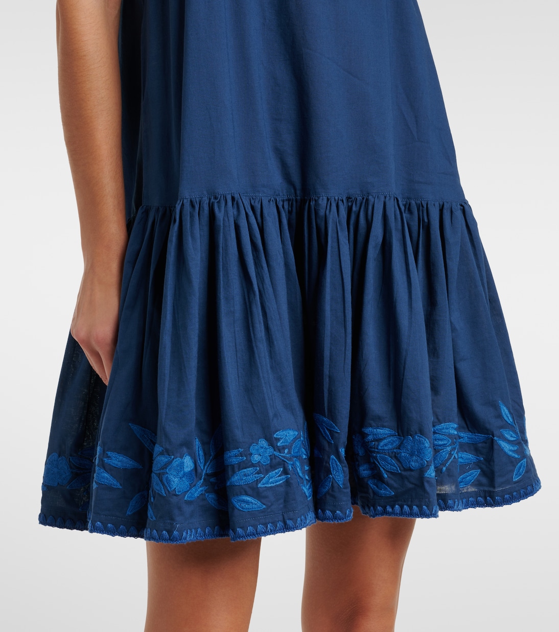 Abito corto in chambray di cotone | Juliet Dunn
