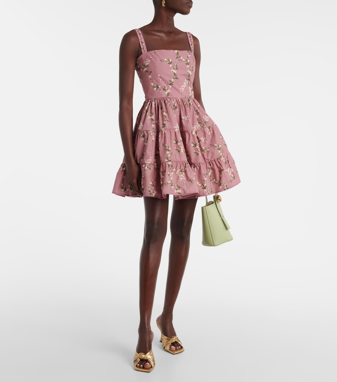 Minikleid Lima Wisteria aus Baumwolle | Agua by Agua Bendita