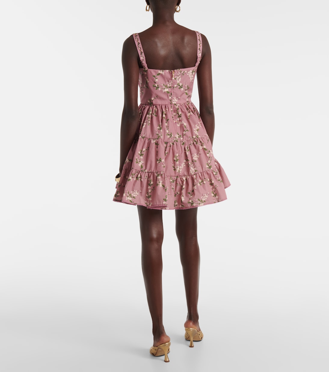 Minikleid Lima Wisteria aus Baumwolle | Agua by Agua Bendita