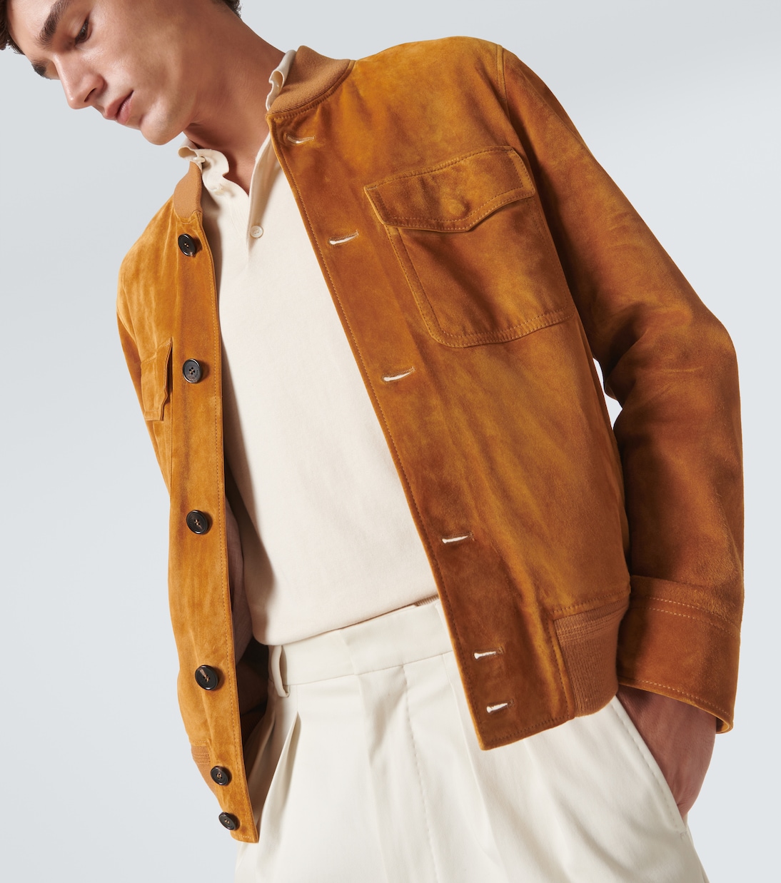 Suede bomber jacket | Loro Piana