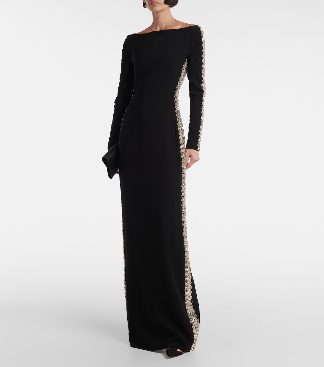Abito lungo Charisma in crêpe | Jenny Packham