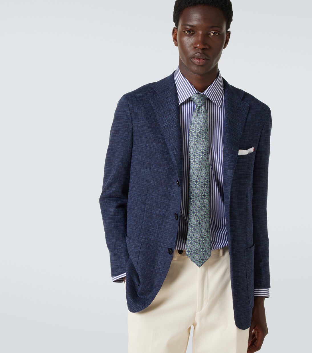 Corbata de seda estampada | Kiton
