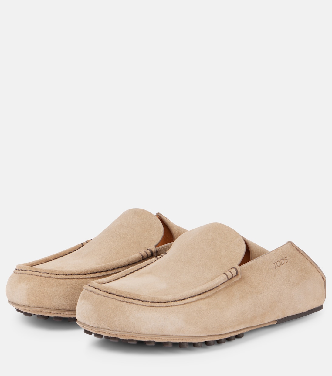 TOD'S Pantofole in Pelle Scamosciata per Giovani Stilisti