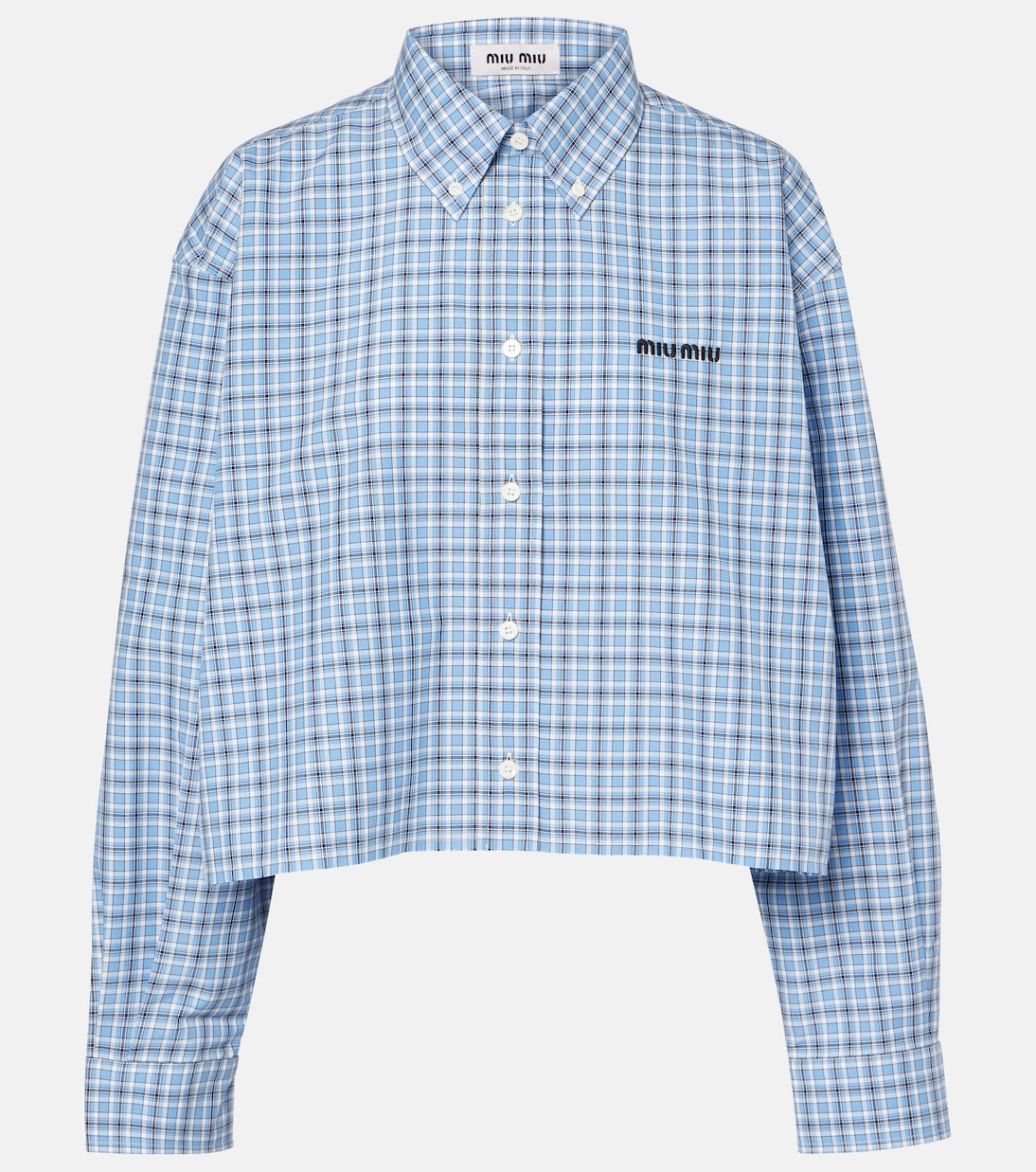 Cropped-Hemd aus Baumwolle | Miu Miu
