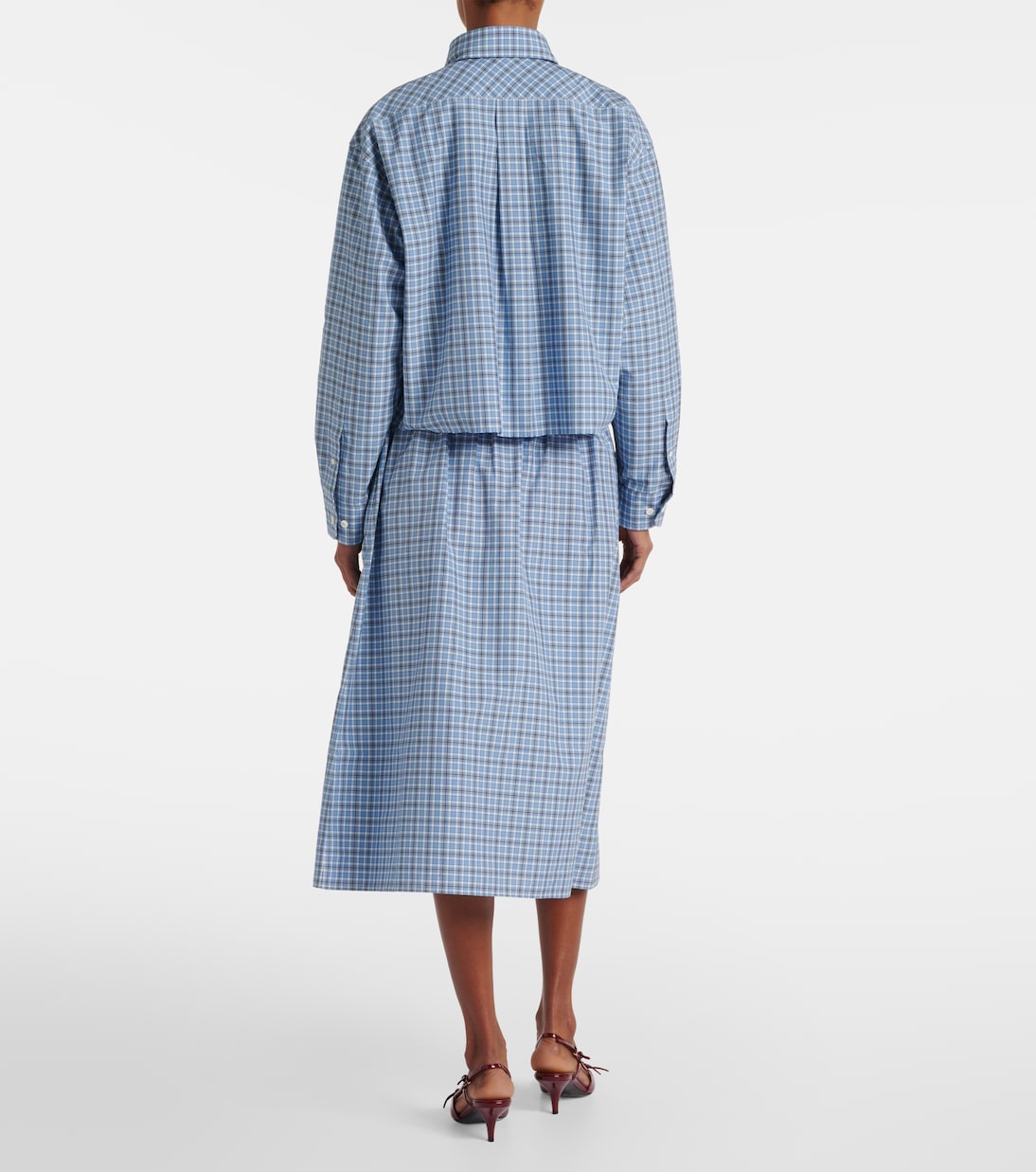 Cropped-Hemd aus Baumwolle | Miu Miu