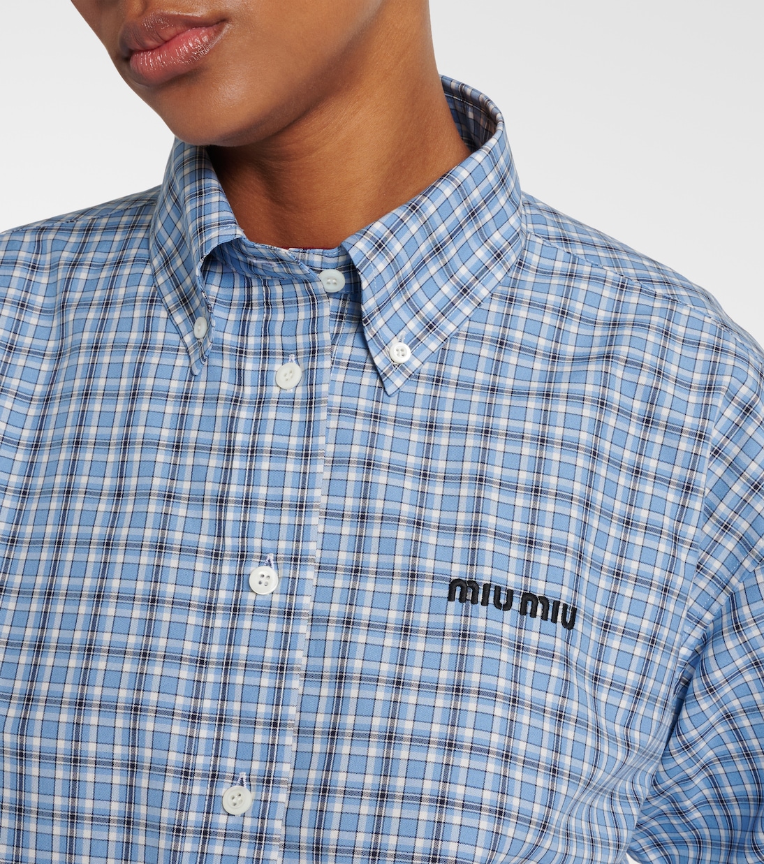 Cropped-Hemd aus Baumwolle | Miu Miu
