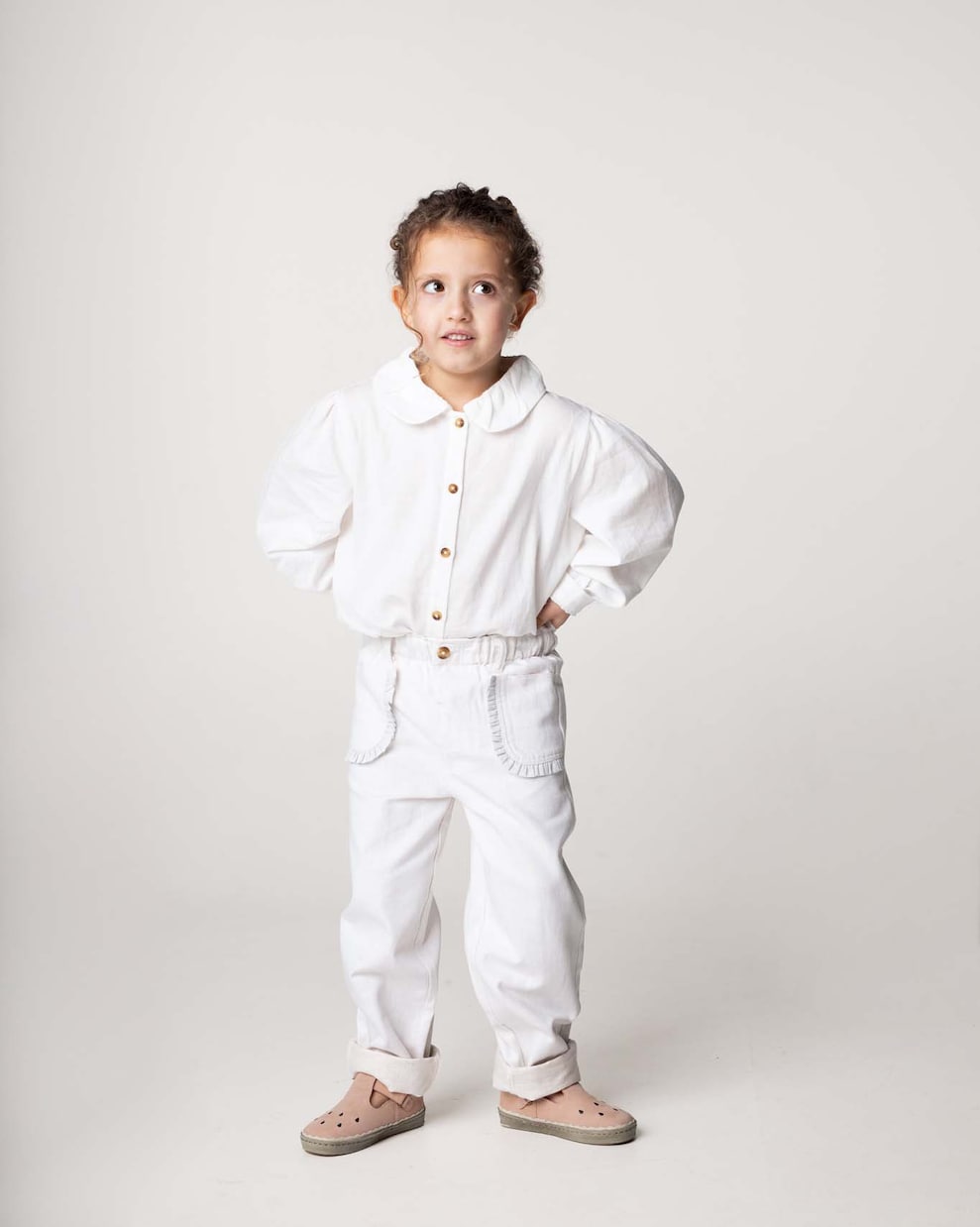 Pantaloni Josefine in cotone e lino | Donsje