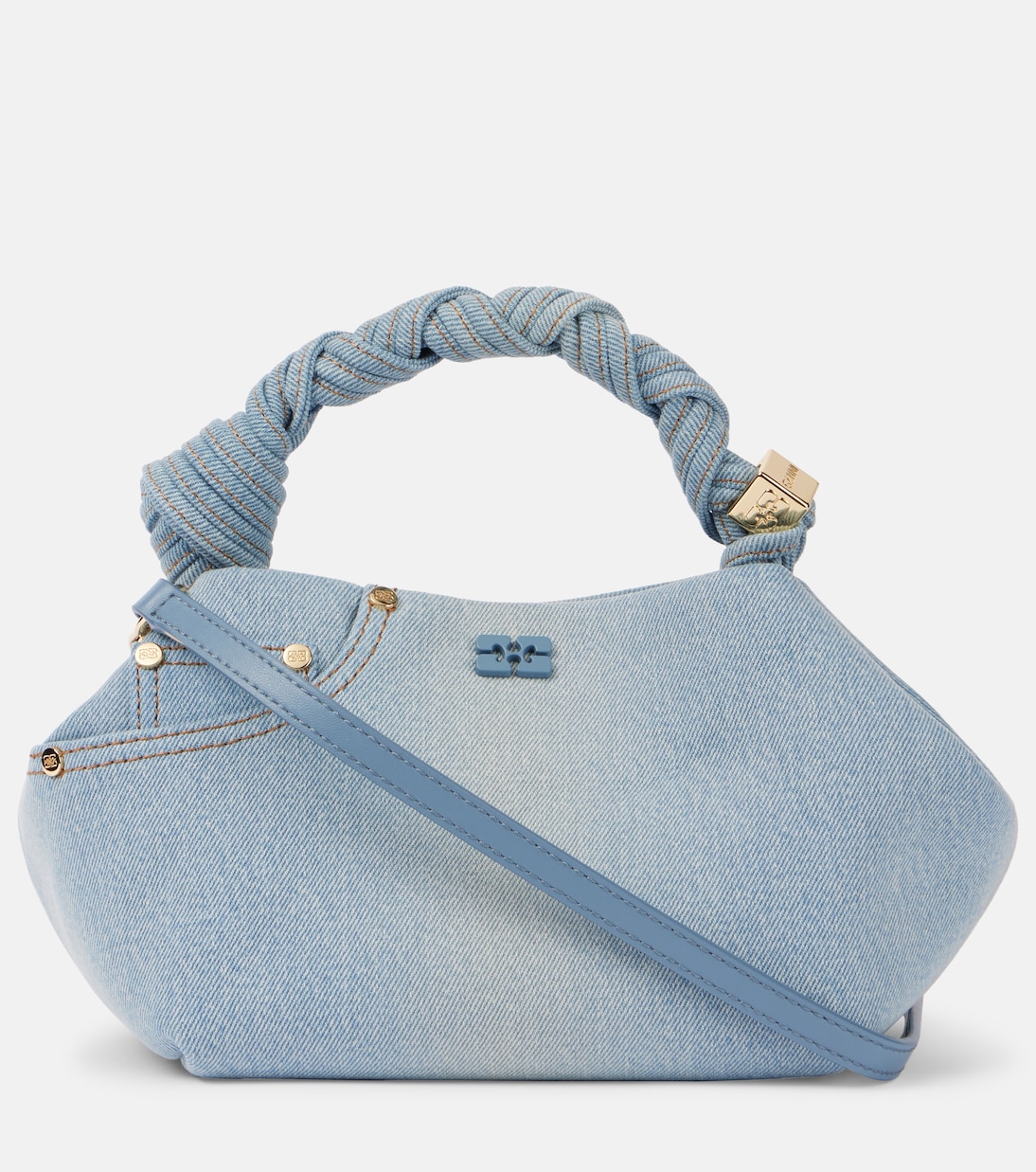 Tote Bou Small aus Denim | Ganni