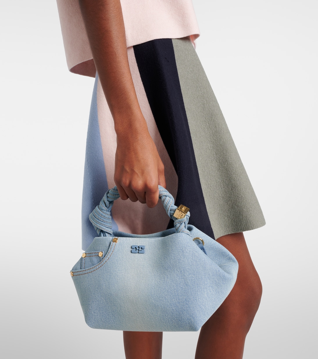 Tote Bou Small aus Denim | Ganni