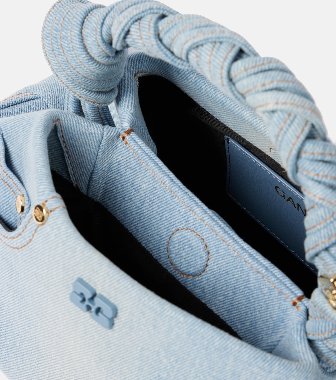 Tote Bou Small aus Denim | Ganni
