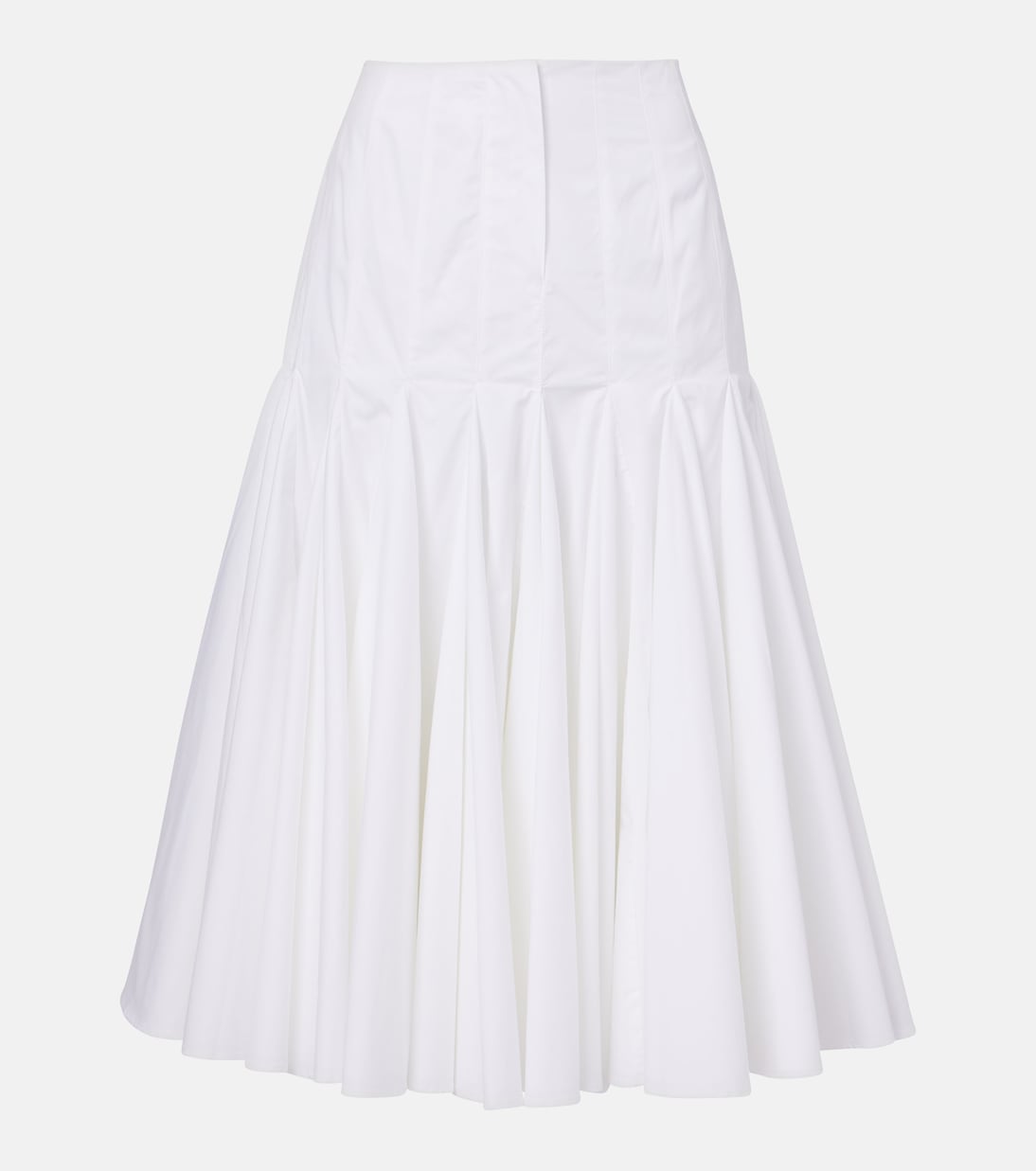 Gonna midi Agave in popeline di cotone | Jacquemus