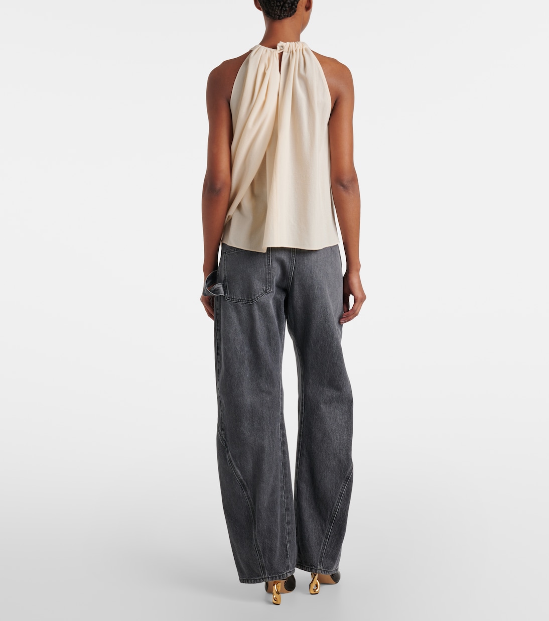 Draped wool-blend top | JW Anderson