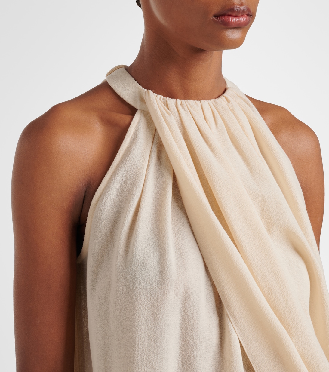 Draped wool-blend top | JW Anderson