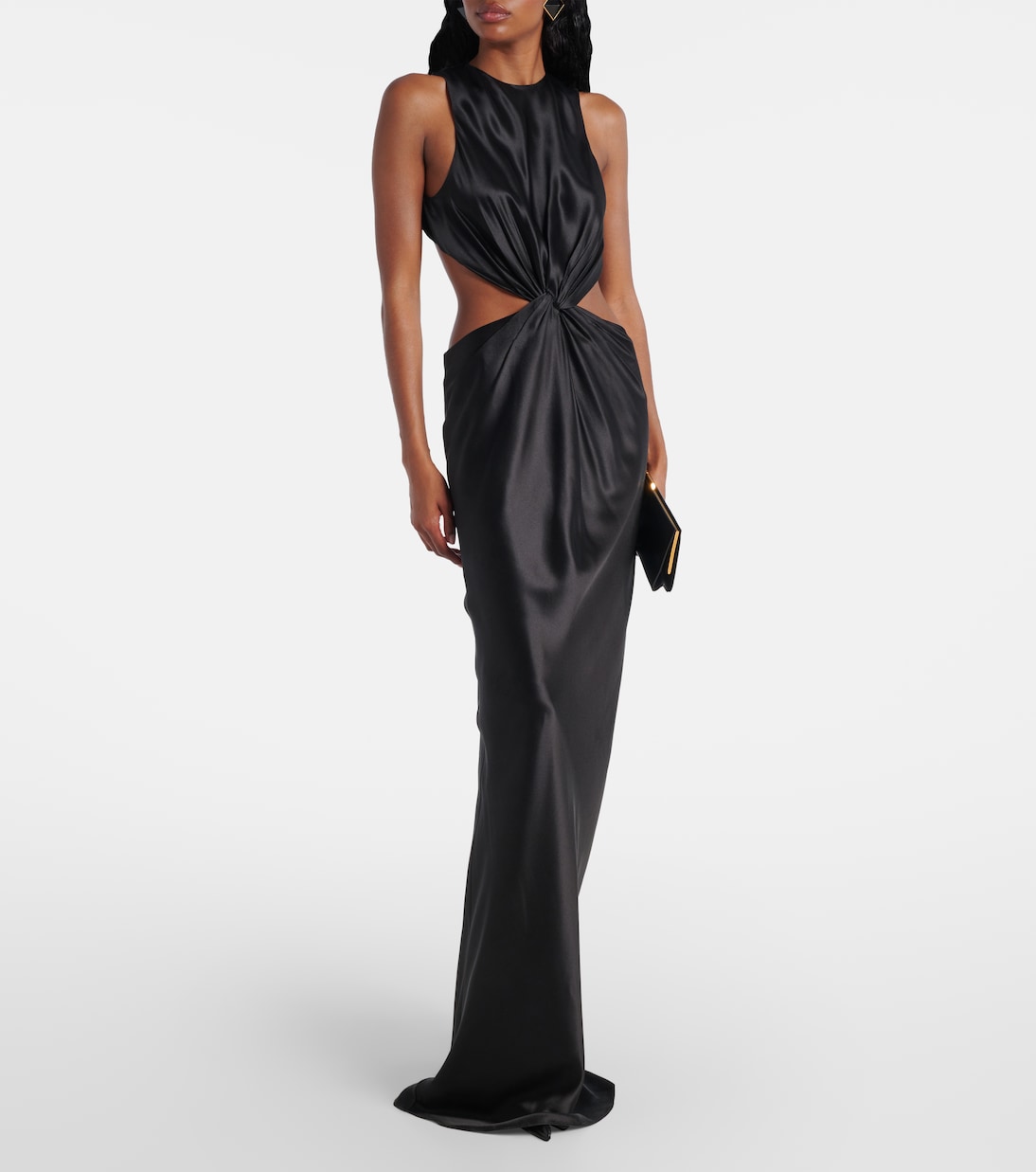 Robe longue en soie | Saint Laurent