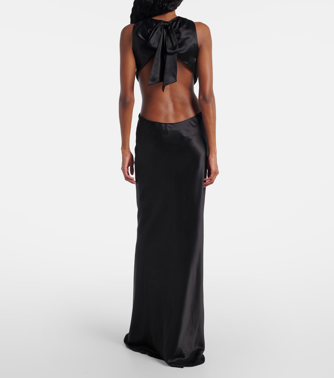 Robe longue en soie | Saint Laurent