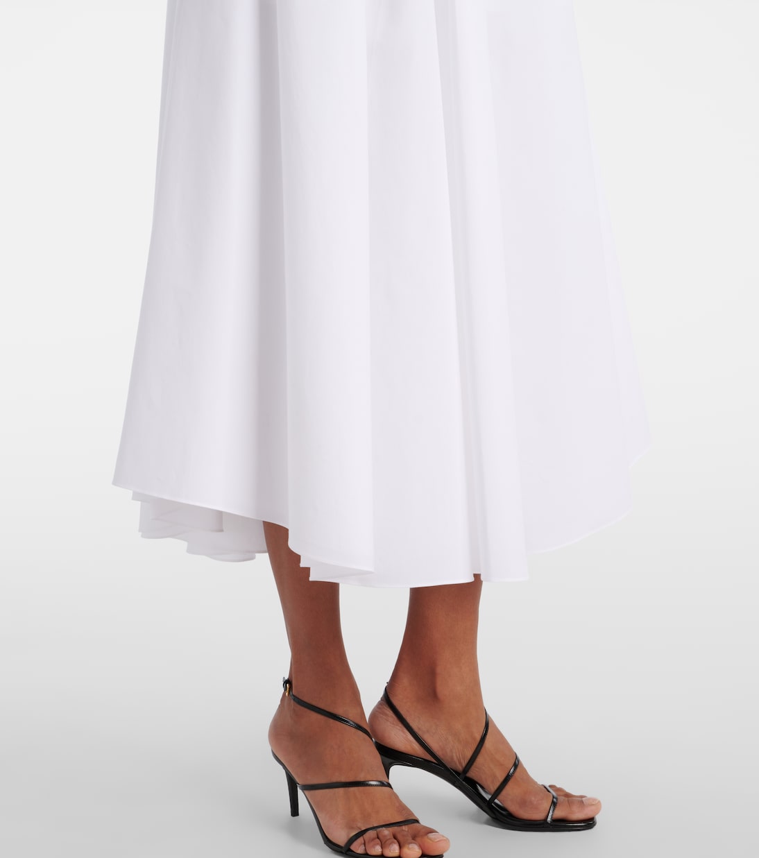 Jupe midi Poplin Power en coton mélangé | Dorothee Schumacher