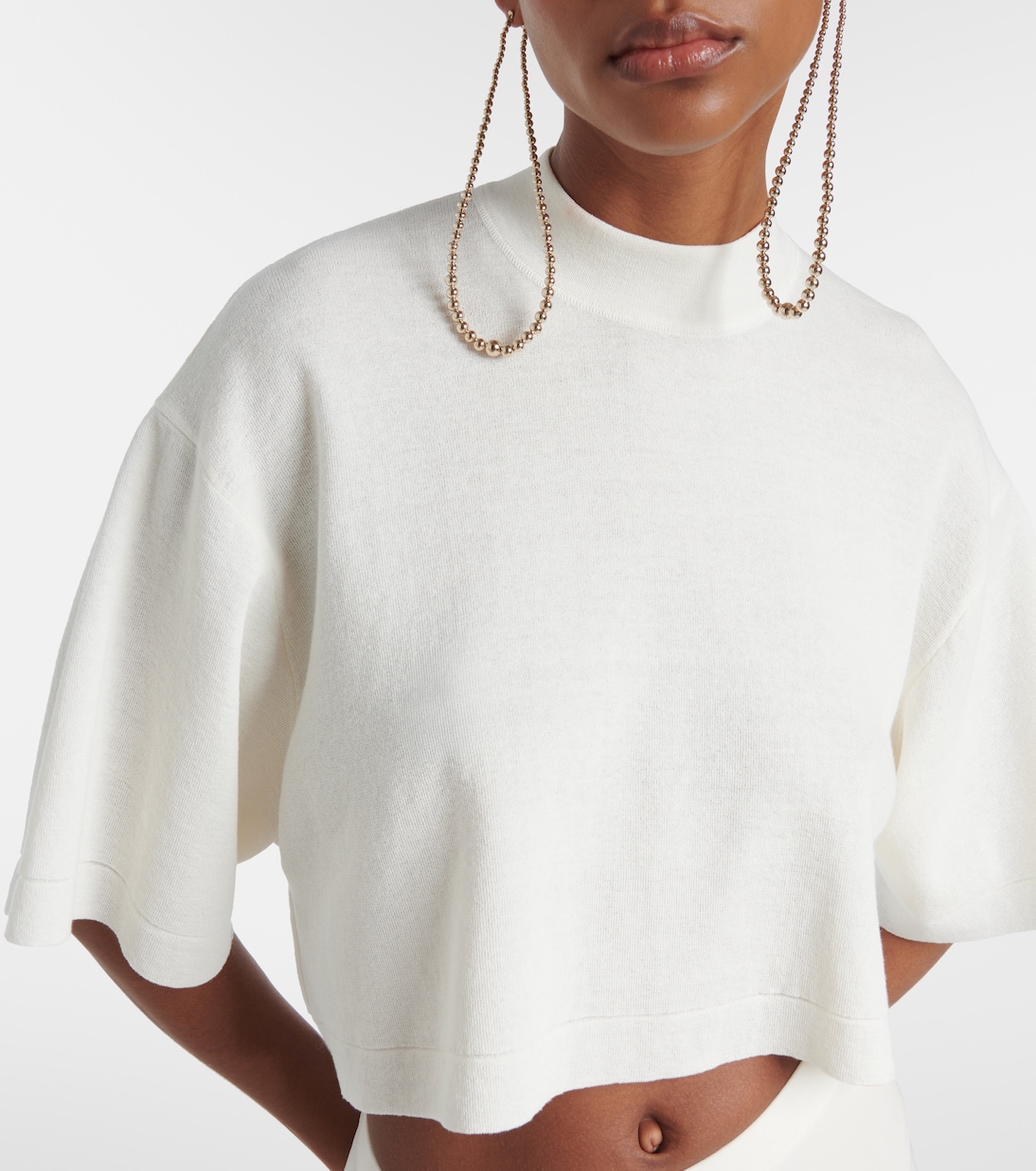 Cropped-Top aus einem Baumwollgemisch | Alaïa