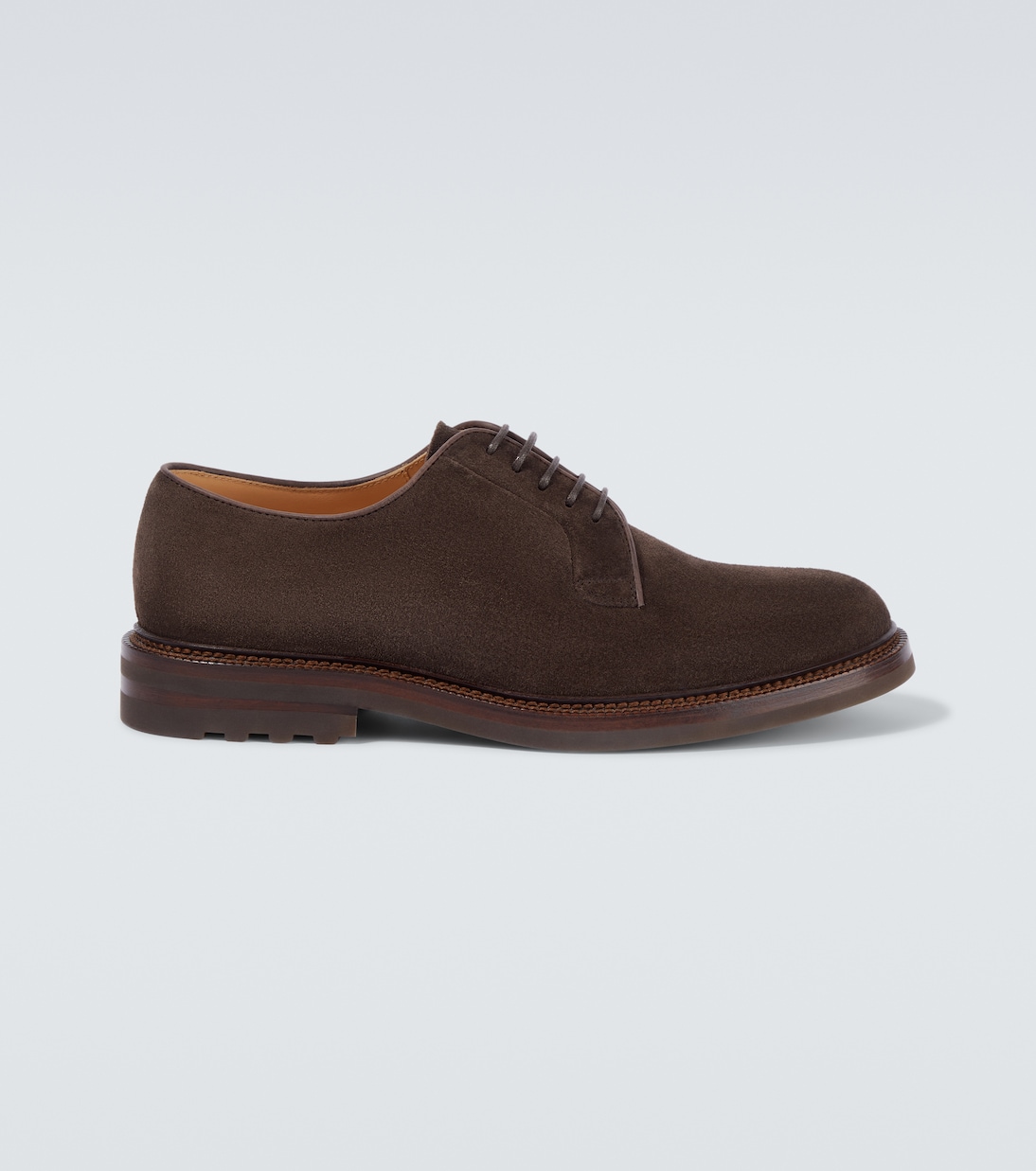 Schnürschuhe aus Veloursleder | Brunello Cucinelli