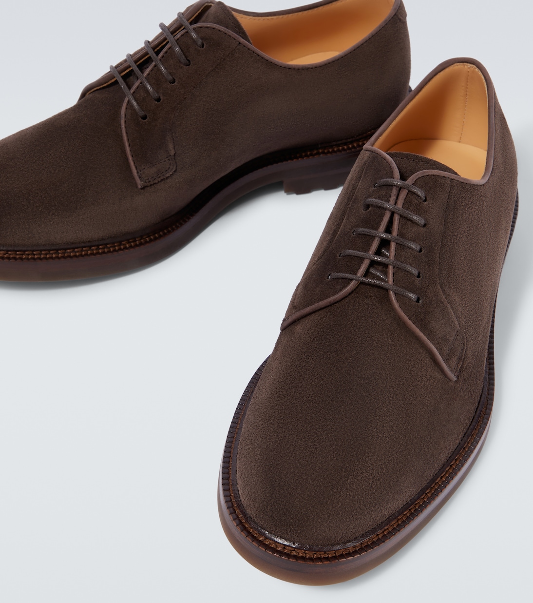 Schnürschuhe aus Veloursleder | Brunello Cucinelli