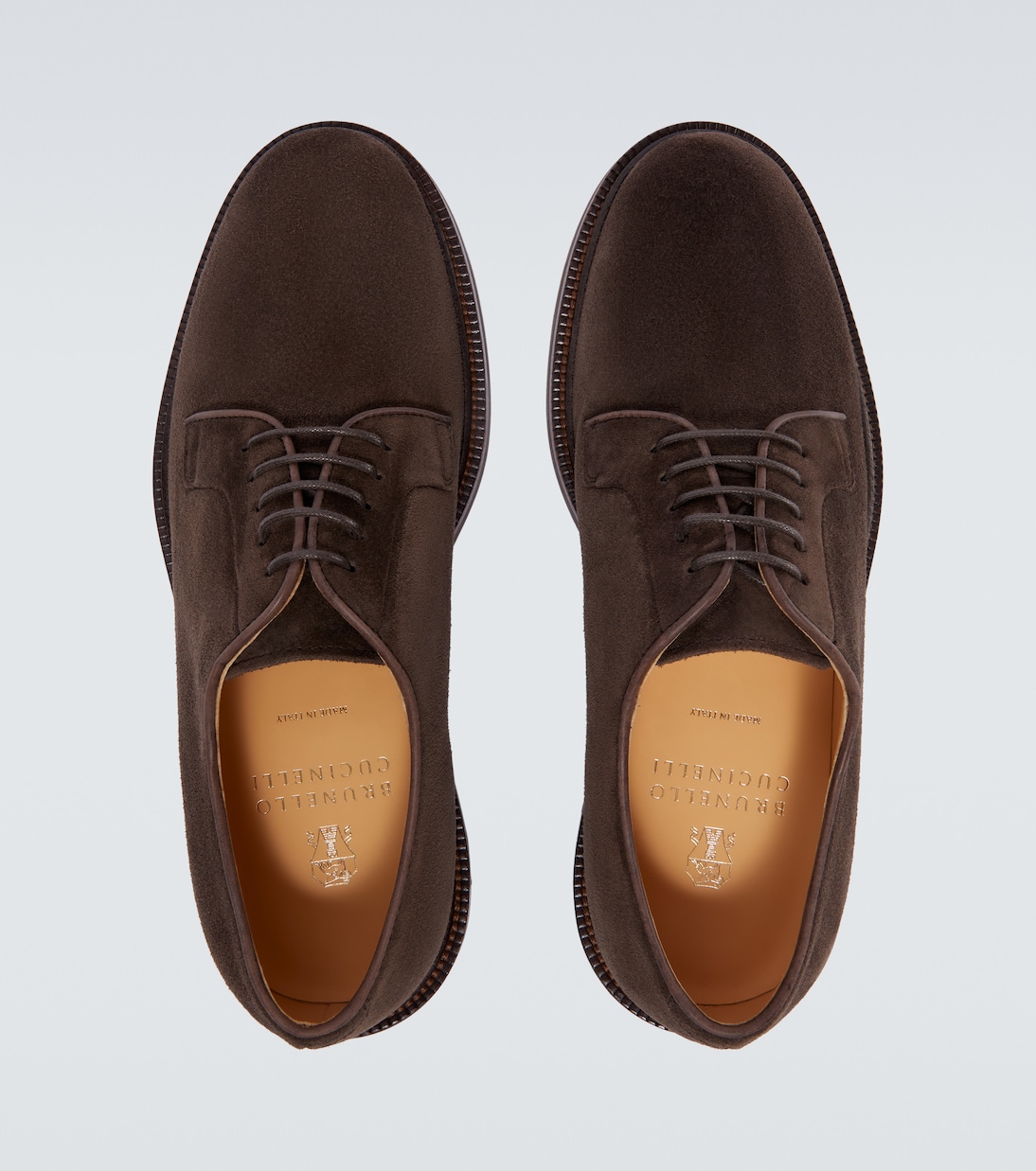 Schnürschuhe aus Veloursleder | Brunello Cucinelli