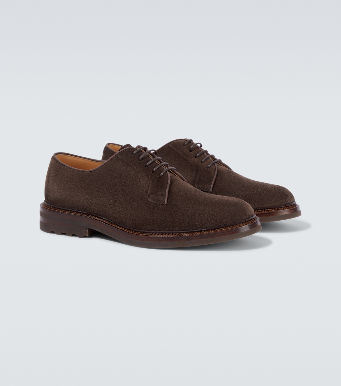 Schnürschuhe aus Veloursleder | Brunello Cucinelli