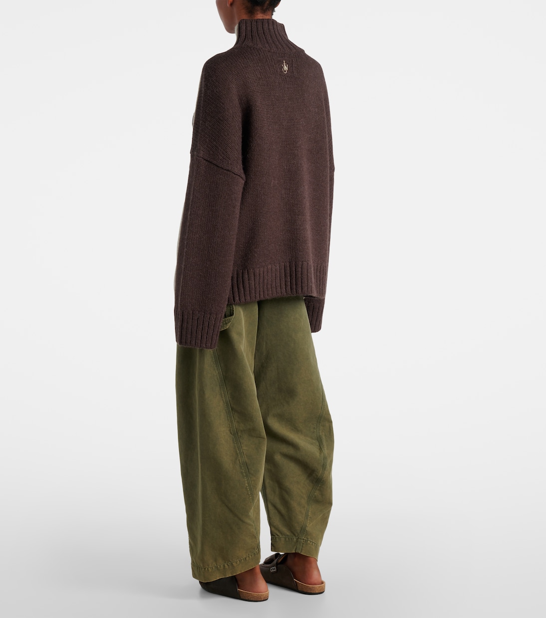 Wool and alpaca-blend turtleneck sweater | JW Anderson