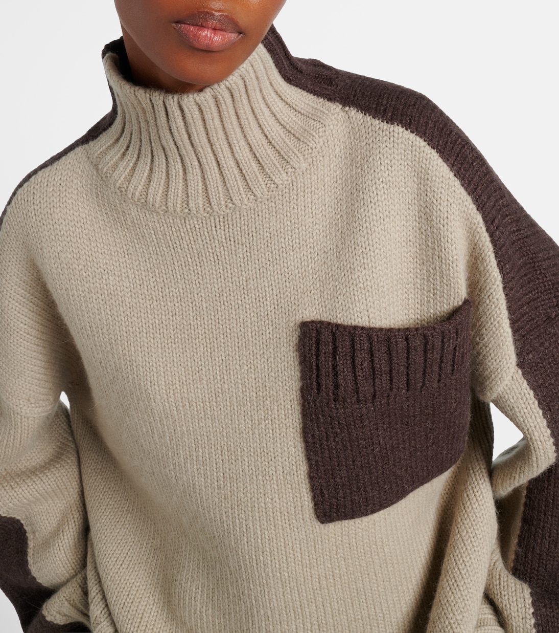 Wool and alpaca-blend turtleneck sweater | JW Anderson