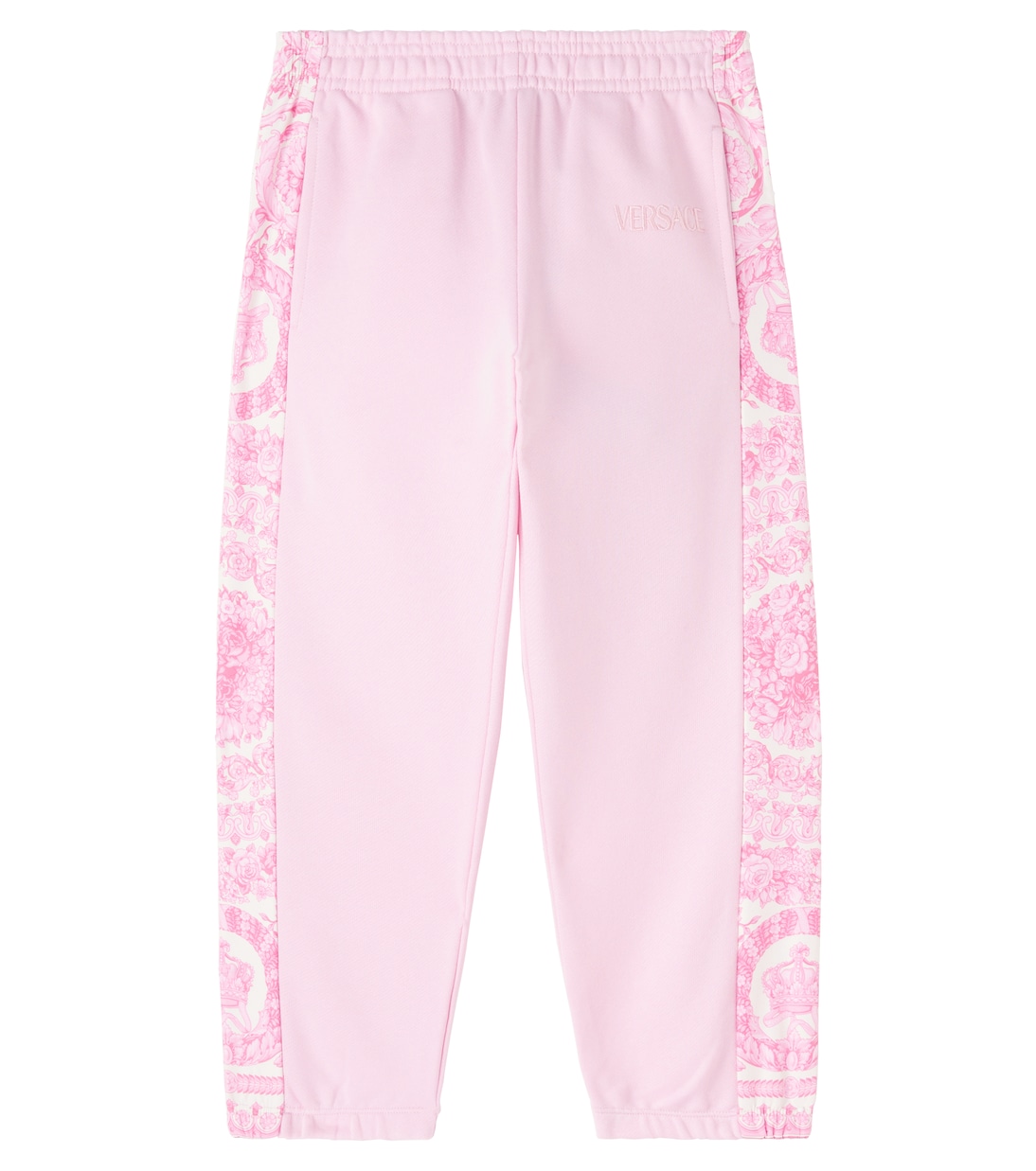 Barocco cotton fleece sweatpants | Versace Kids