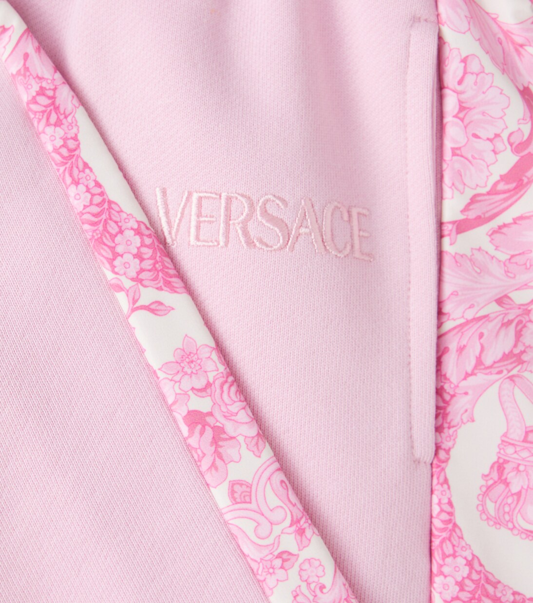 Barocco cotton fleece sweatpants | Versace Kids