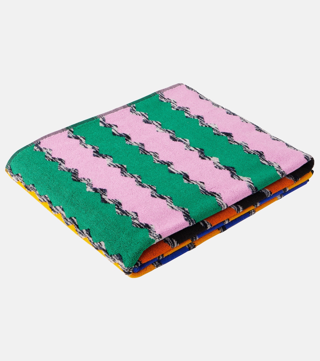 Serviette rayée en coton | Missoni