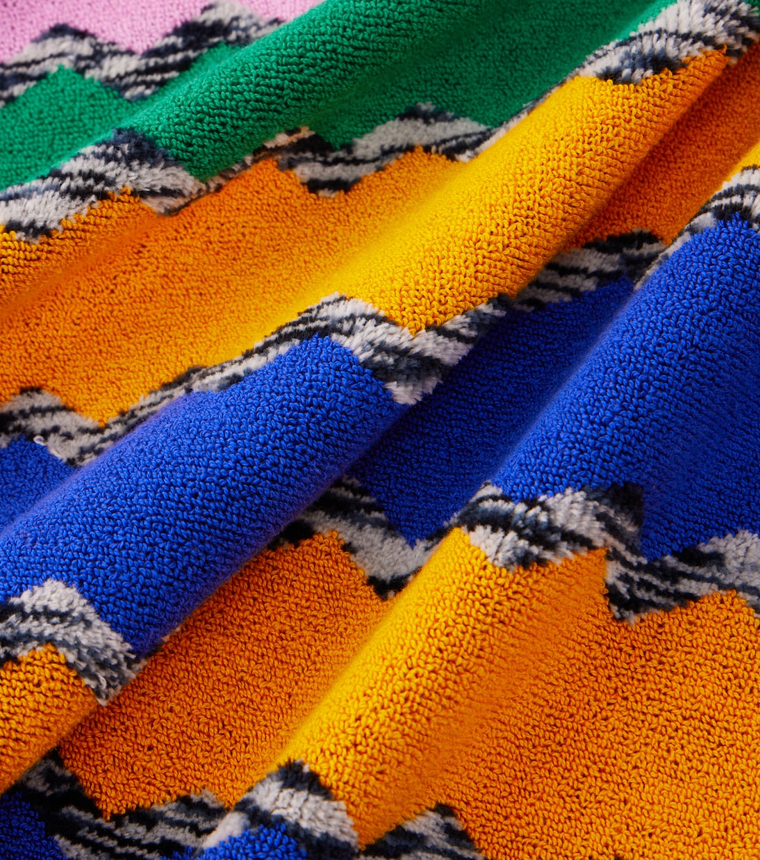 Serviette rayée en coton | Missoni