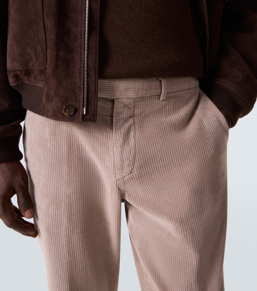 Pantaloni slim in velluto a coste di cotone | Thom Sweeney