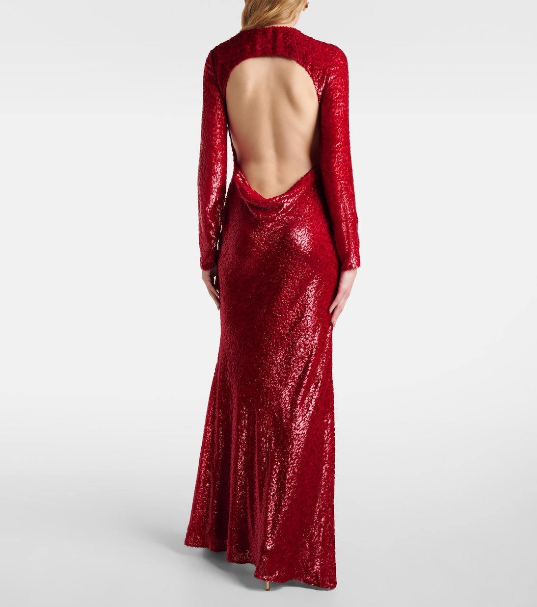 Robe longue en fil coupé | Self-Portrait