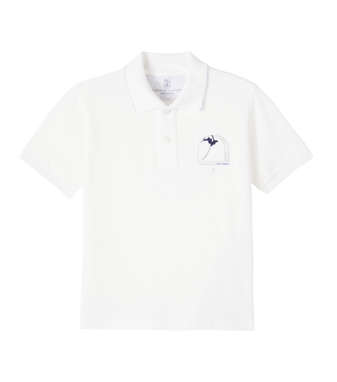 Logo棉质衬衫 | Brunello Cucinelli Kids