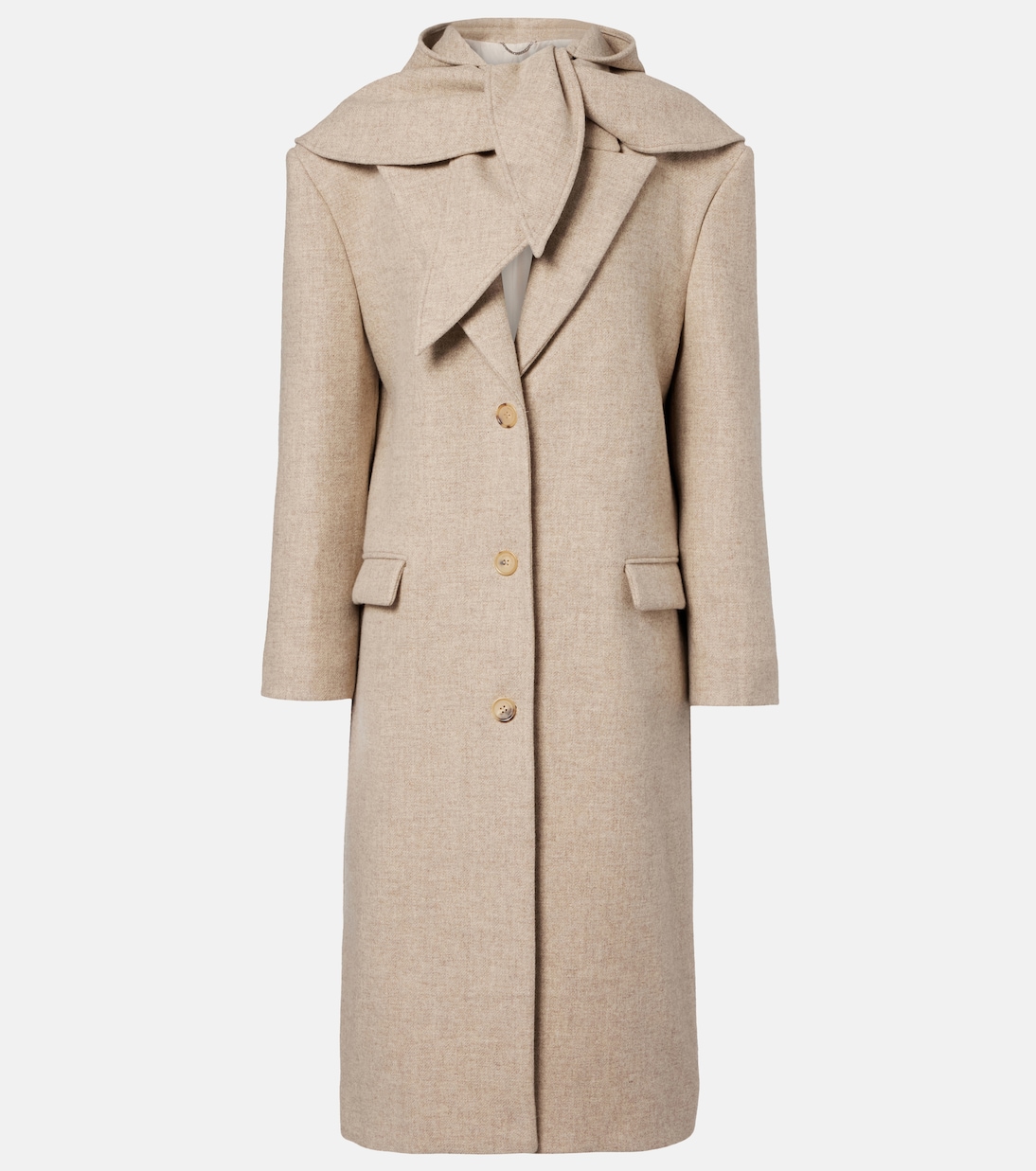 Hooded wool and silk coat | Magda Butrym