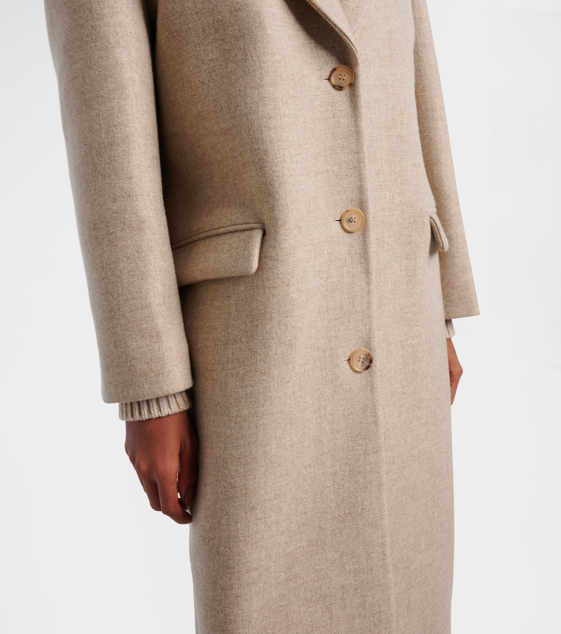 Hooded wool and silk coat | Magda Butrym