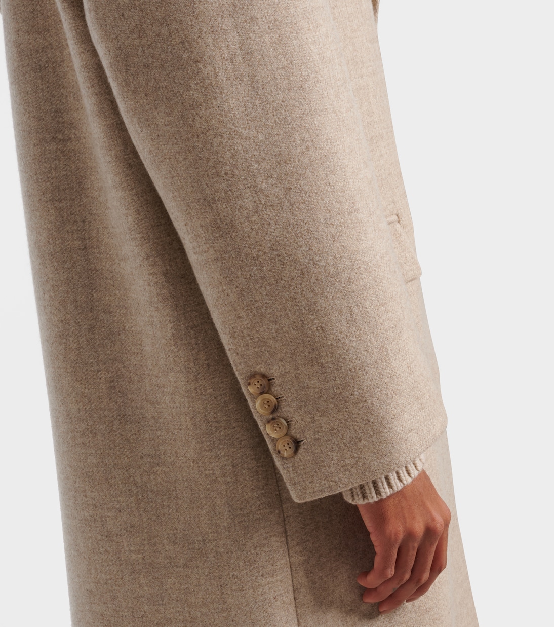 Hooded wool and silk coat | Magda Butrym