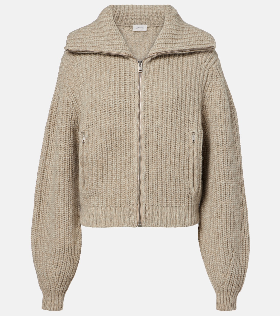 Ribbed-knit alpaca and yak wool cardigan | Lemaire