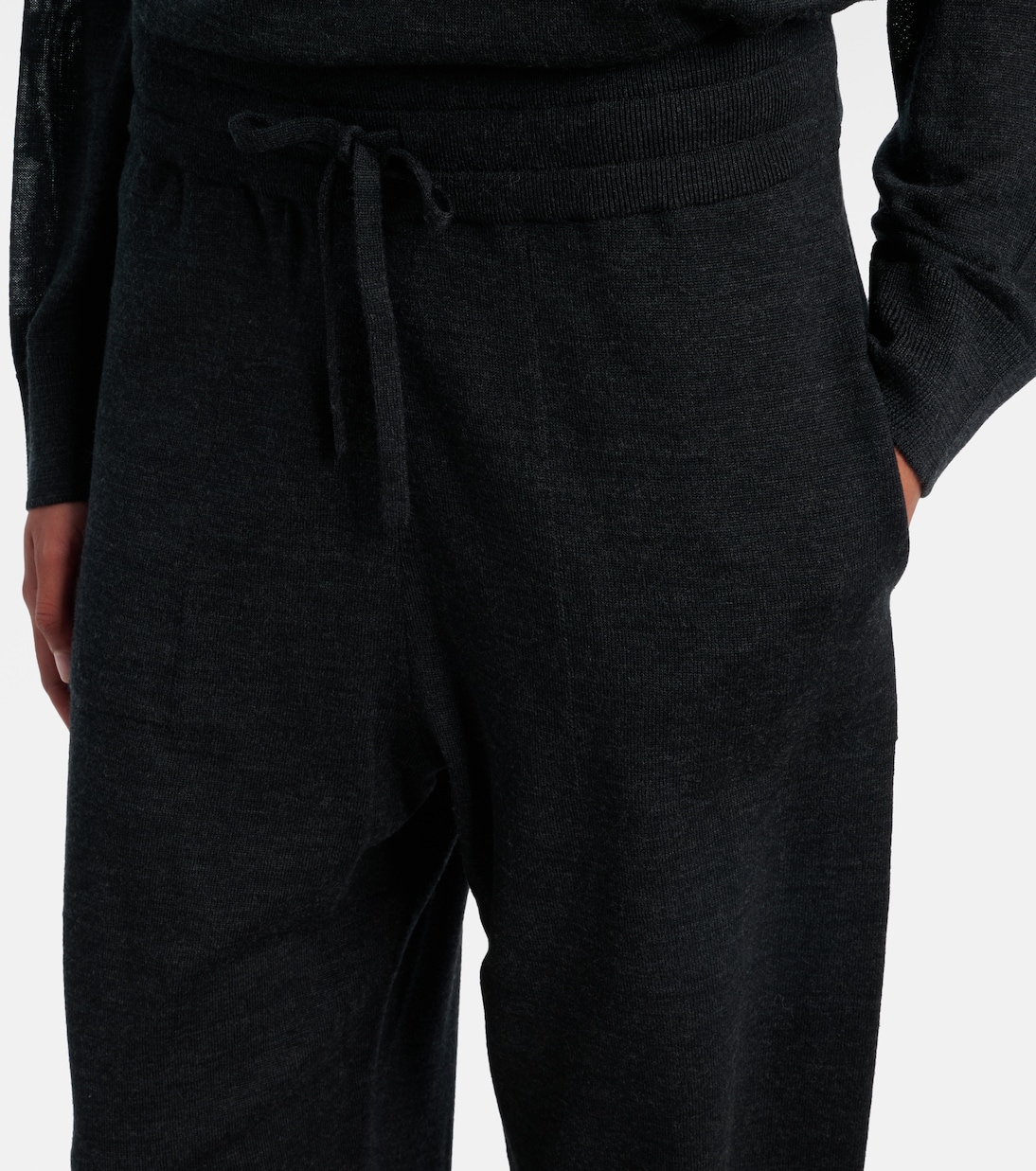 Knitted virgin wool straight-leg pants | Tod's