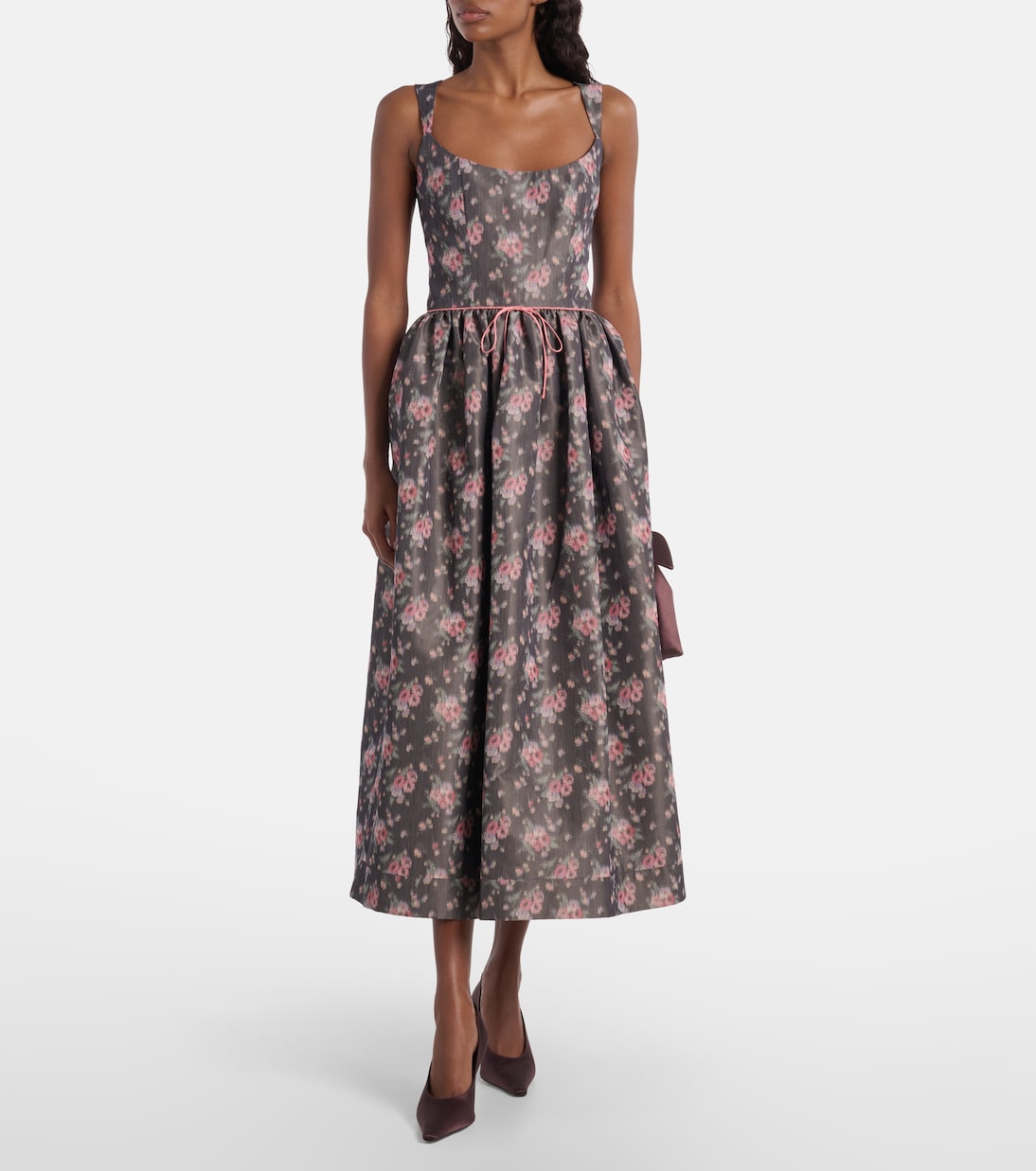 Robe midi Apple à fleurs | Markarian