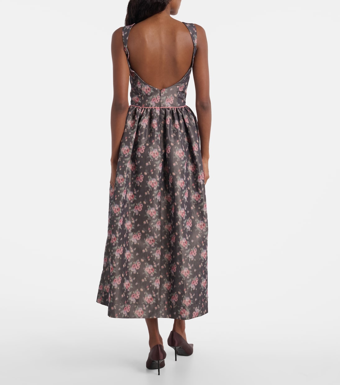Robe midi Apple à fleurs | Markarian