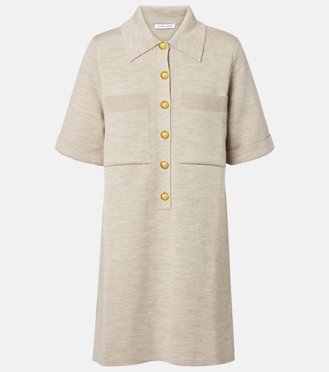 Madden knitted wool polo dress | Veronica Beard