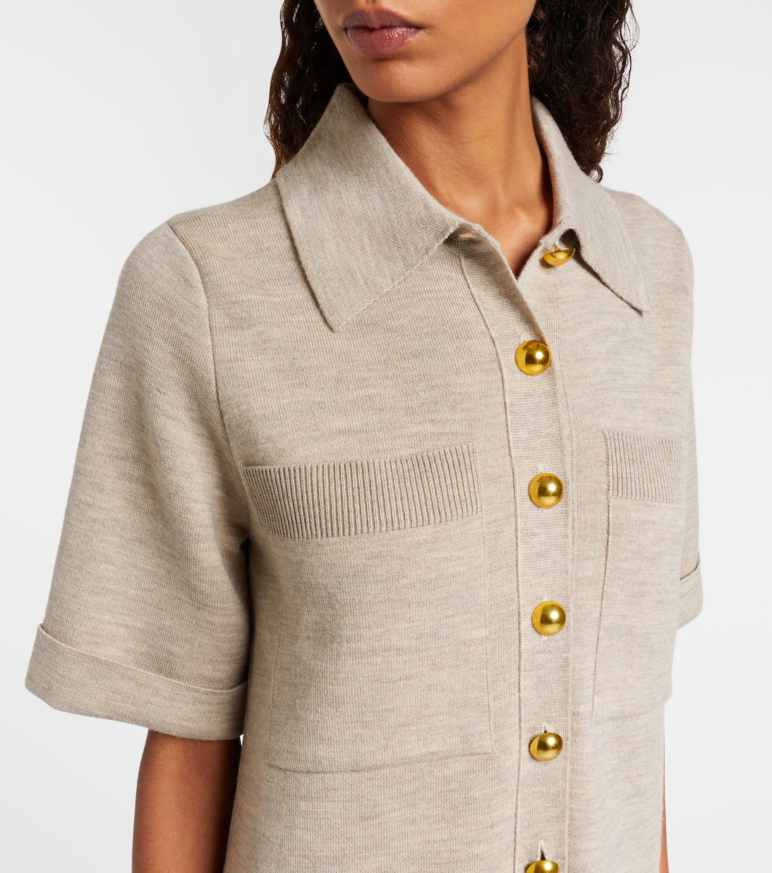 Madden knitted wool polo dress | Veronica Beard