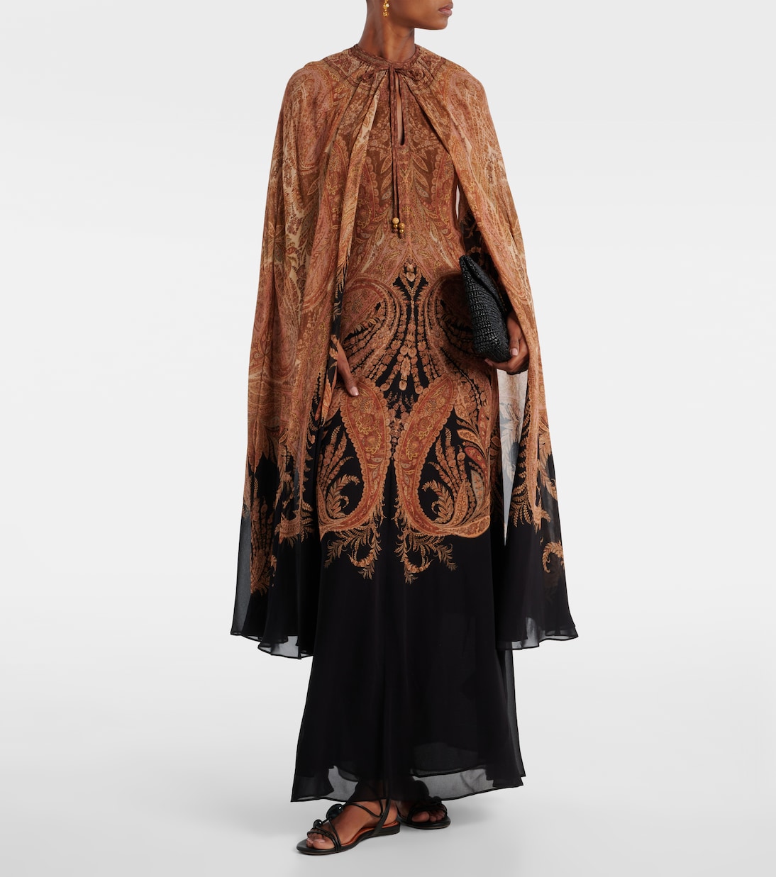 Robe longue Hypnotic imprimée | Zimmermann
