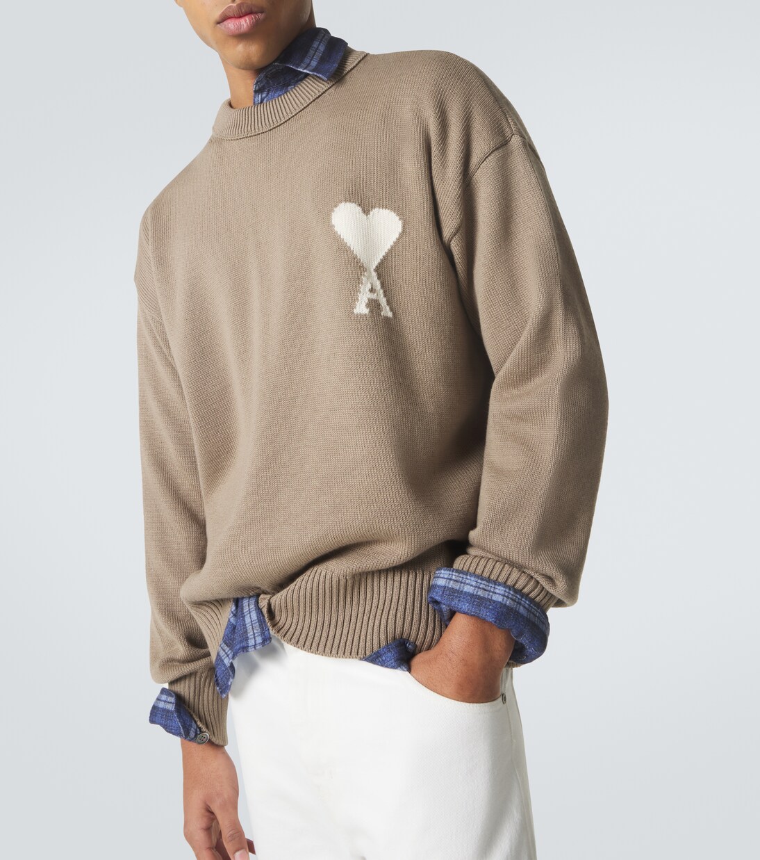 Ami De Cœur wool and cotton sweater | Ami Paris