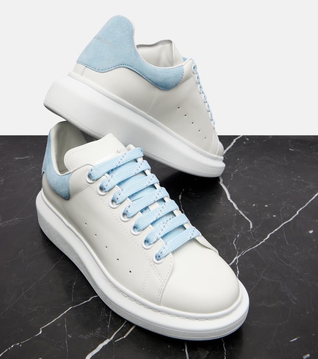 Oversized leather sneakers | McQueen