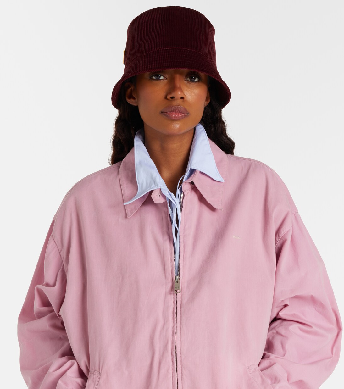 Cotton corduroy bucket hat | Prada