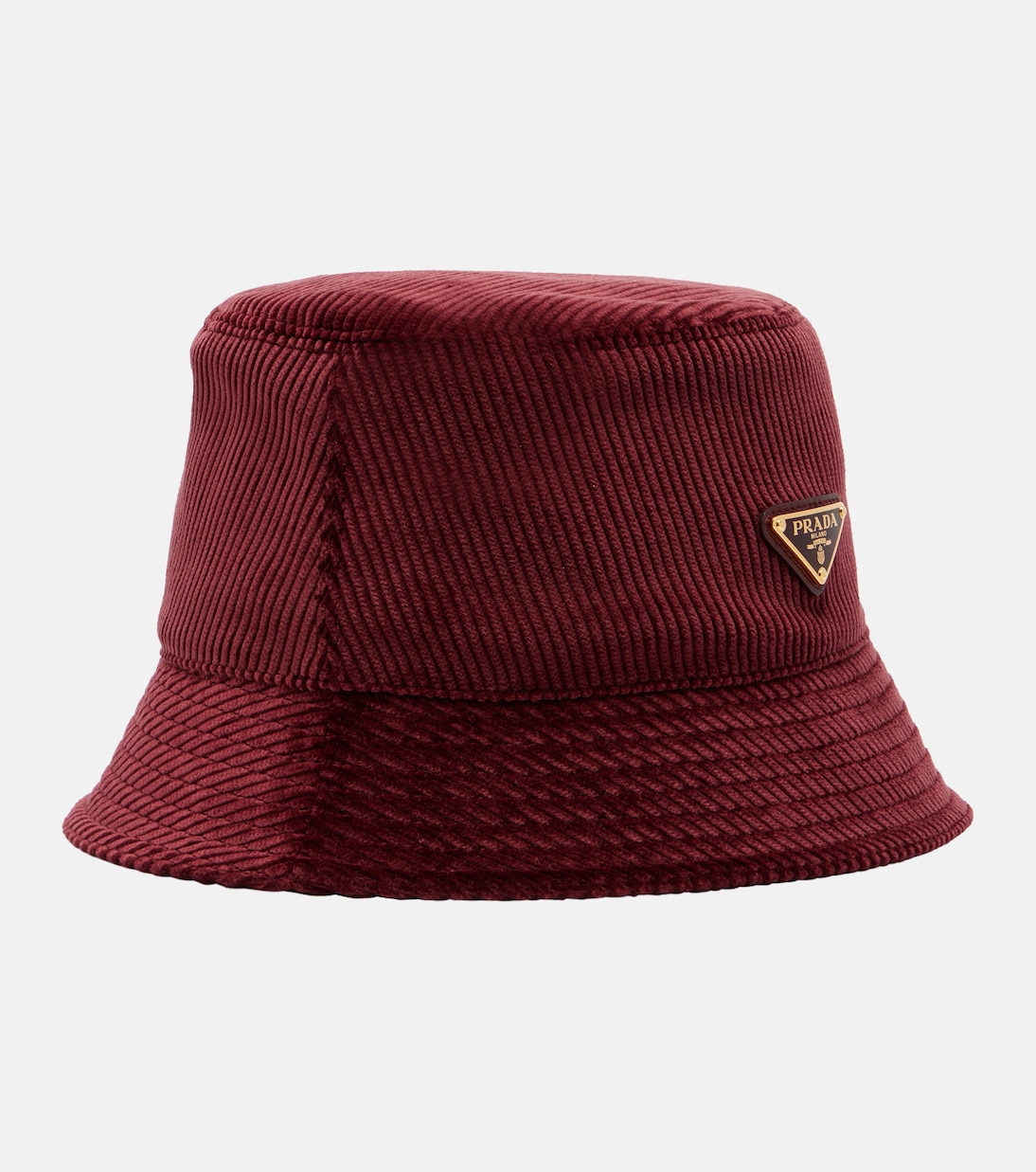 Cotton corduroy bucket hat | Prada